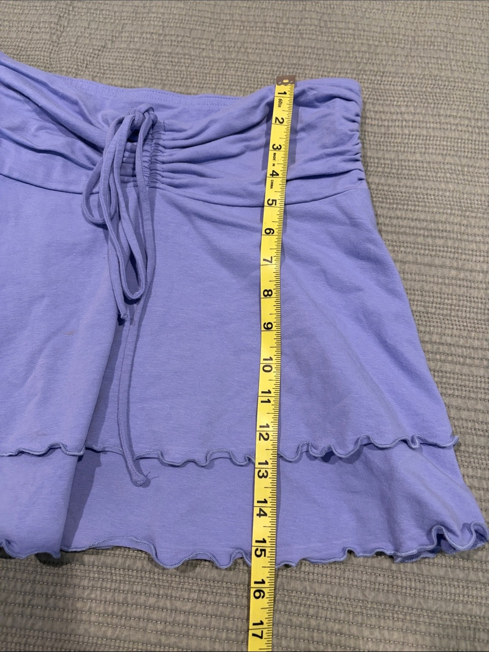 wild fable Lavender Drawstring Ruffle Mini Skirt - Picture 6 of 7